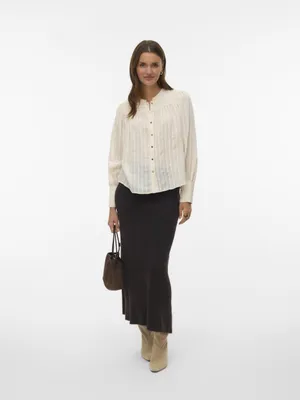 Zdjęcie produktu dla Vero Moda VMISELLE L/S SHIRT WVN BTQ Birch M