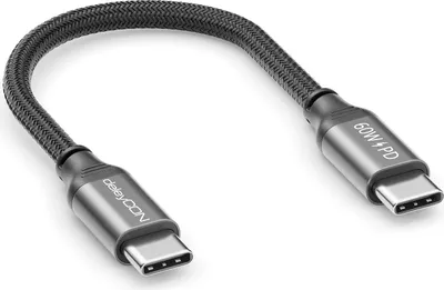 Produktbild von deleyCON 0,15m USB C Kabel PD3.0 (60W Schnellladekabel) Kurzes USB-C auf USB-C Ladekabel für iPhone 16 15 Pro Max Samsung Galaxy S25 S24 S23 S22 Pixel iPad Pro MacBook Air Tablets Switch PS5