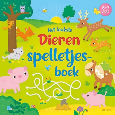 Productafbeelding van Het leukste dieren-spelletjesboek voor kinderen van 5 tot 7 jaar