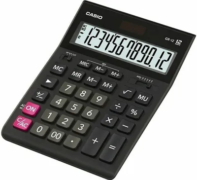 Obrázek produktu pro Kalkulačka Casio GR-12C-BK-W-EP černá