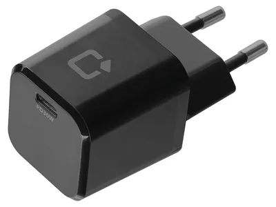 Image de Optiline Chargeur domestique USB-C 30 W 110/230 V - Chargeur rapide au design ultra-compact - Noir