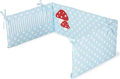 Produktbild von Nestchen für Kinderbetten 'Glückspilz', hellblau