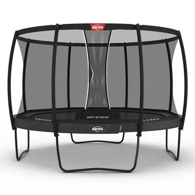 Produktbild von BERG Champion Trampolin - Regular + Safety Net Deluxe 380 cm Grau
