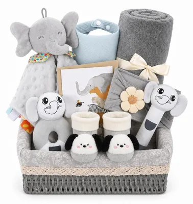 Produktbild von 9-teiliges Baby-Geschenkset, ideal als Geschenk zur Geburt