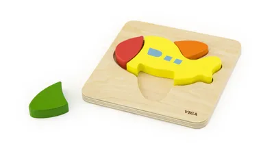 Obrázok produktu pre VIGA Prvé drevené puzzle pre batoľatá Lietadlo