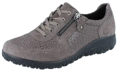 Produktbild von WALDLÄUFER Orthotritt H-Havy Damen Schnürschuhe braun Velourleder Stretch - Größe: UK 5