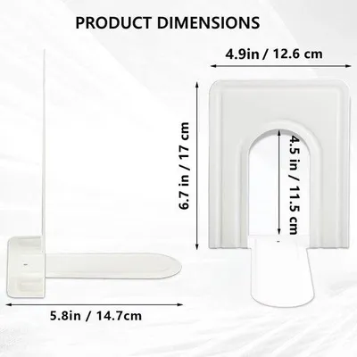 Produktbild von Famanu Bücherstützen Metall - Antirutsch, dekorativ, 4 Paar, 170 mm