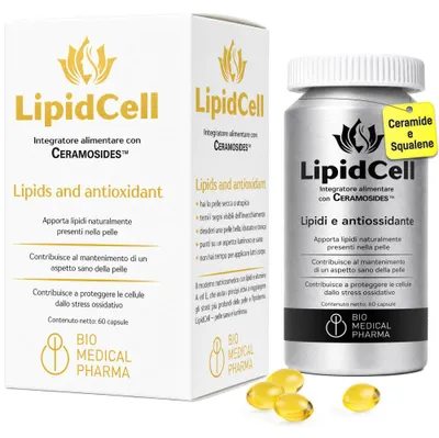 Immagine prodotto di Integratore Pelle Ceramidi CERAMOSIDES con Squalene - 60 Softgel