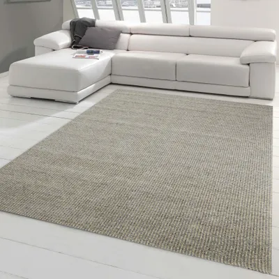 Image de Tapis naturel chambre salon bureau gris or Taille - 160x230 cm