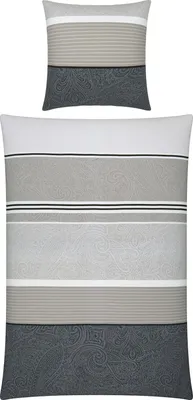 Produktbild von Erwin Müller Bettwäsche grau 1x 135x200 cm + 1x 80x80 cm