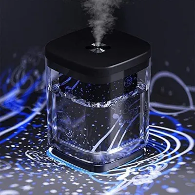 Image de Humidificateur avec hygromètre, noir, pour chambre d'enfant