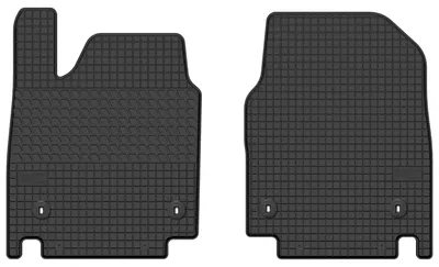 Image de Tapis avant en caoutchouc pour Kia EV6 2021- (crossover) – 2 pièces, noirs, sur mesure