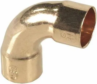 Produktbild von Kupferbogen 22 mm, 90 Grad, Muffe/Muffe