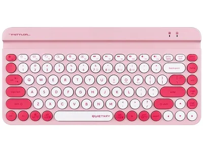 Zdjęcie produktu dla Klawiatura bezprzewodowa A4tech Fstyler FBK30, Bluetooth, 2.4G, stojak na telefon, cyrylica, rowy