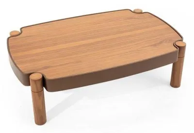 Immagine prodotto di Elegante tavolino in legno con piano in legno Arredamento per il soggiorno