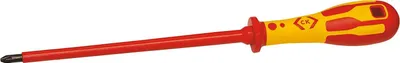 Obrázek produktu pro C.K T49143-2200 VDE Kreuzschlitz-Schraubendreher PZ 2 Klingenlänge 200 mm DIN ISO 8764