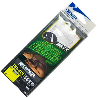Produktbild von Owner Method Stipphaken mit Quick Stop o. Widerhaken - Feederhaken, Gr./Durchmesser/Tragkraft:Gr. 16 /3.1kg /0.18mm