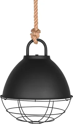 Produktbild von LABEL51 Hängelampe Basket - Schwarz - Metall - M