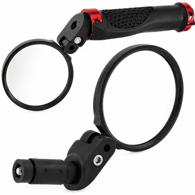 Produktbild von MidGard Fahrradspiegel, eBike Rückspiegel, Einschraubspiegel für Fahrrad-Lenkerenden, geeignet für Mountainbike, Rennräder, e-Bike usw (1 Stück)