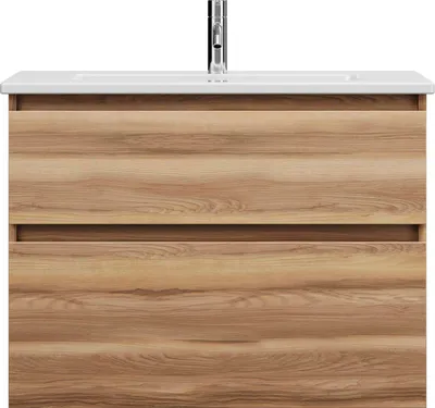 Produktbild von burgbad Lin20  Keramik-Waschtisch inklusive Waschtischunterschrank, 2 Auszüge, 830x415x622mm, SGHD083F5357C0001