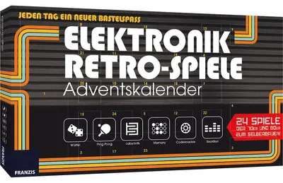 Productafbeelding van Bouwpakket elektronica: Retro spelletjes adventskalender | FRANZIS GmbH | Modelvoertuigen