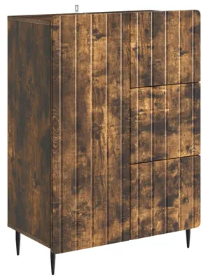 Produktbild von vidaXL Sideboard Geräucherte Eiche 66 x 34,5 x 91,5 cm Holzwerkstoff