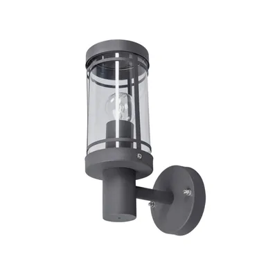 Produktbild von Lindby Außenwandlampe Djori, 28cm, anthrazit, Edelstahl, E27
