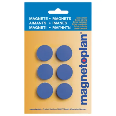 Produktbild von Discofix Hobby geblistert dunkelbl 25mm 6St