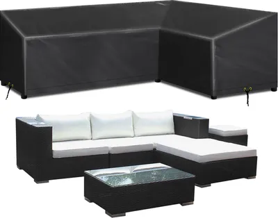 Produktbild von Abdeckungen Für Gartenmöbel Wasserdicht Winterfest 420D Oxford Gewebe Möbelschutzhülle für Gartentisch, Stühle, Sofa, 270x200x78x83cm