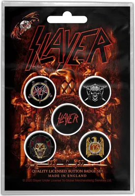 Obrázok produktu pre Slayer - Orol - Odznak 5-Pack - plast, kov RO3264 (Jedna veľkosť) (farebný)