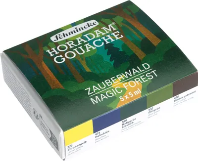 Produktbild von Schmincke HORADAM Gouache Zauberwald Kartonset 5 x 5 ml Tuben 72 723 097