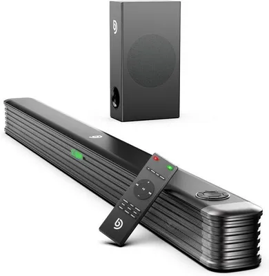 Zdjęcie produktu dla Soundbar 2.1-kanałowy z Bluetooth 5.0, subwooferem i pilotem