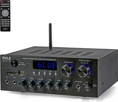 Zdjęcie produktu dla Pyle Wzmacniacz Hifi, Wzmacniacz Hifi Stereo, Mini Wzmacniacz, Wzmacniacz Bluetooth, Wzmacniacz, 300W Odbiornik Hifi, Wzmacniacz Stereo, Wzmacniacz Bluetooth