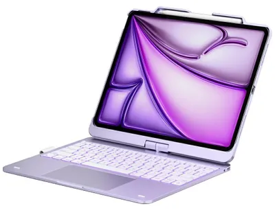 Zdjęcie produktu dla Etui Typecase Flexbook Touch z klawiaturą do iPad Air 13" fiolet