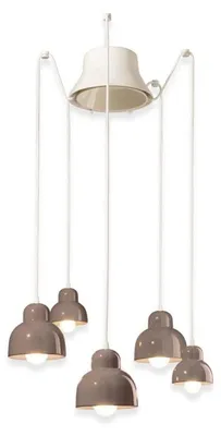 Immagine prodotto di DECO' BERIMBAU C2605, Lampada a Soffitto Sospensione in Vetroceramica, Ferroluce