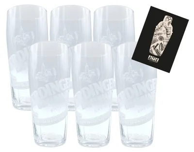 Produktbild von 6x Erdinger Brauhaus Bayern Weizen Bierglas Glas Gläser - 6x Biergläser 0,3l