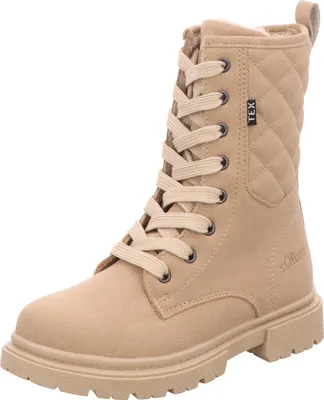 Produktbild von s.Oliver Kinder-Mädchen-TEX-Schnürstiefel gefüttert Sand-Beige, Farbe:beige/schlamm, EU Größe:31
