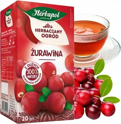 Immagine prodotto di Herbapol Cranberry Tea 20 bustine di tè - miscela di tè alla frutta e tisane