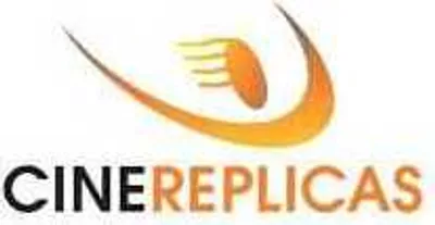 A logo with the text "CINEREPLICAS" below it.