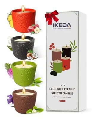 Productafbeelding van Geurkaarsen set, aromatherapie, reiskaars, decoratie voor vrouwen, langdurige brandduur, 100% sojawas