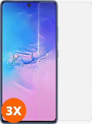 Produktbild von Mobigear 9.98 Samsung Galaxy S10 Panzerglas Gehärtetes Glas Displayschutz - Hüllenfreundlich (3er Pack)