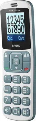 Produktbild von Brondi 10282060, Klappgehäuse, Dual-SIM, 7,11 cm (2.8"), 1,3 MP, 1000 mAh, Schwarz, Silber