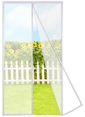 Produktbild von Magnetisches Insektenschutzgitter für Balkontür 80x210cm, weiß