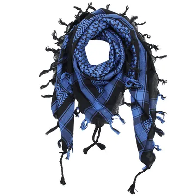 Produktbild von Palituch - schwarz - blau - Kufiya PLO Tuch