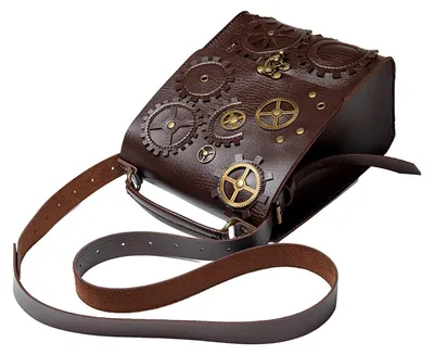 Image de Sac bandoulière en cuir avec 2 compartiments