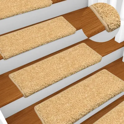 Produktbild von The Living Store Stufenmatten 10 Stk. 65x21x4 cm Beige