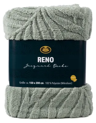 Immagine prodotto di GÖZZE Coperta RENO salvia BL 150x200 cm verde Coperta da salotto Coperta morbida