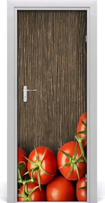 Produktbild von Tulup Türaufkleber 75x205 cm Dekorative Aufkleber Selbstklebend Wasserdichte Tapete Abnehmbar Schlafzimmer Wohnzimmer Wohnkultur - Tomaten