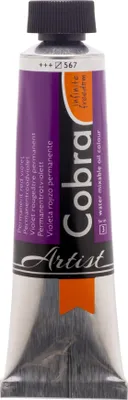 Image de Cobra Artist peinture à l'huile mélangeable à l'eau en tube 40 ml permanent rouge-violet 567