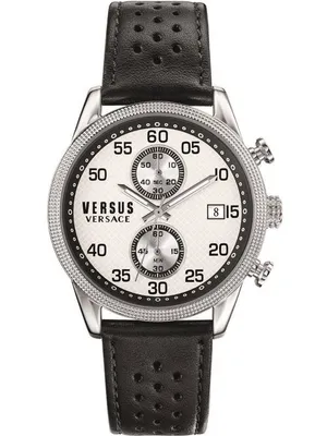Produktbild von Versus by Versace Herren Uhr Armbanduhr Chrono Shoreditch S66060016 Leder